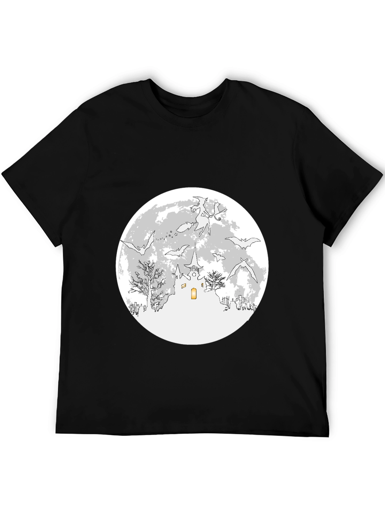 Halloween Bats & Moon T-Shirt