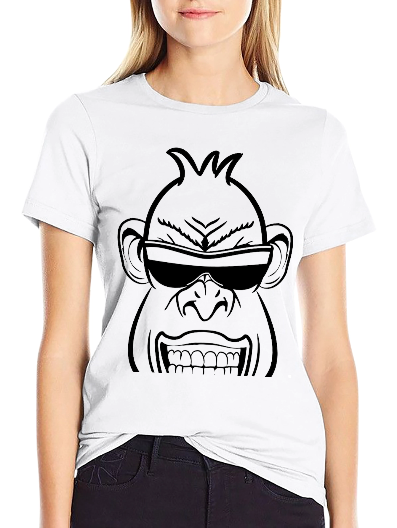 Cool Gorilla Graphic Tee - Black
