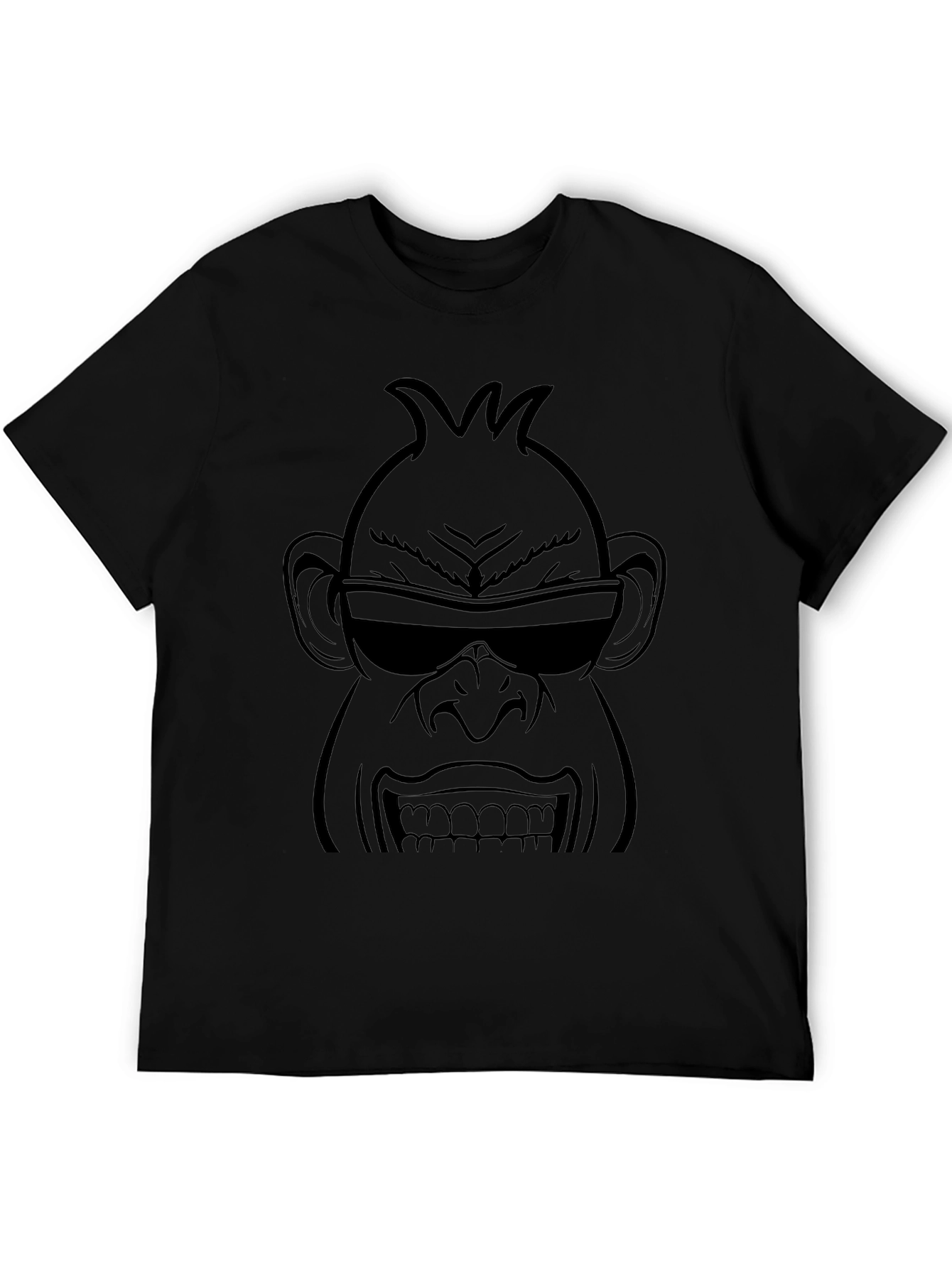 Cool Gorilla Graphic Tee - Black
