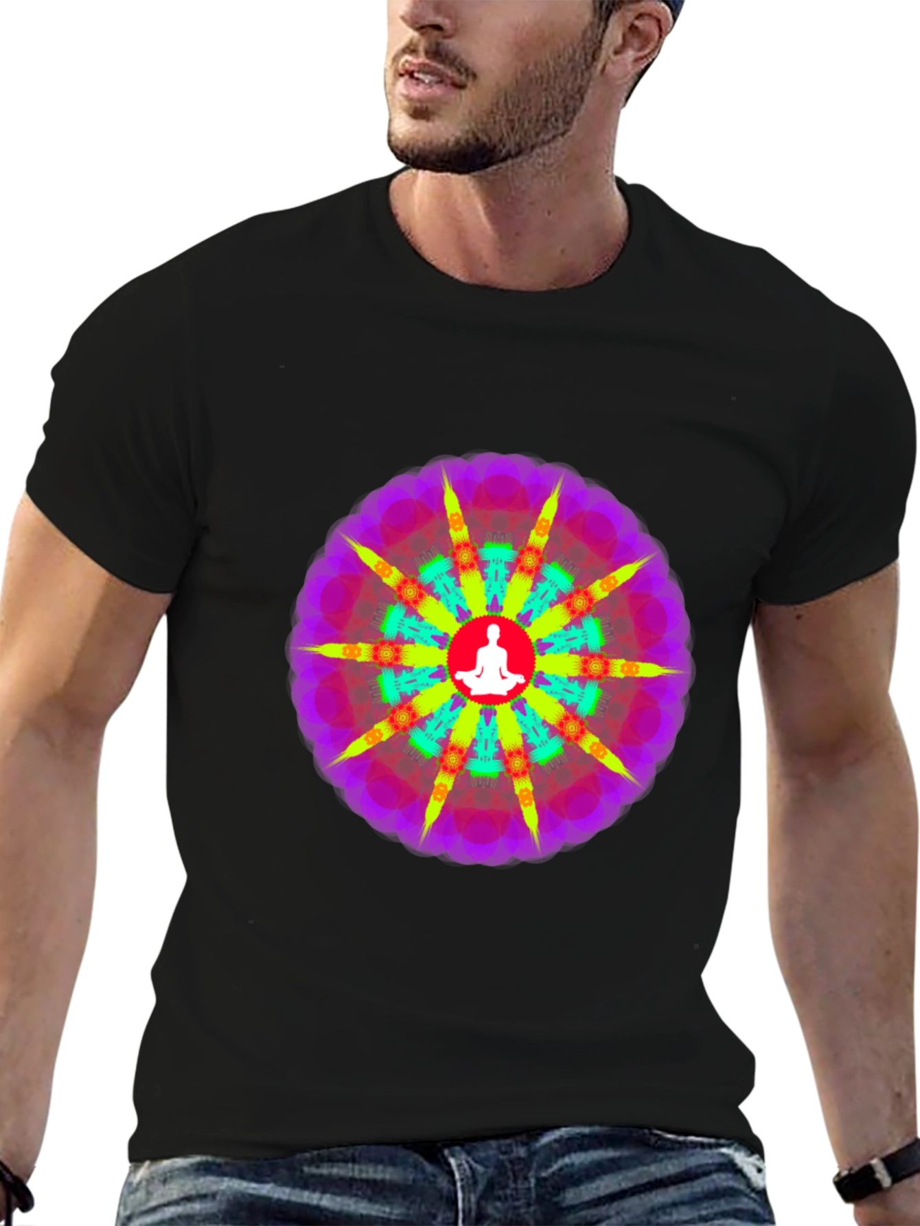Psychedelic Mandala Yoga T-Shirt
