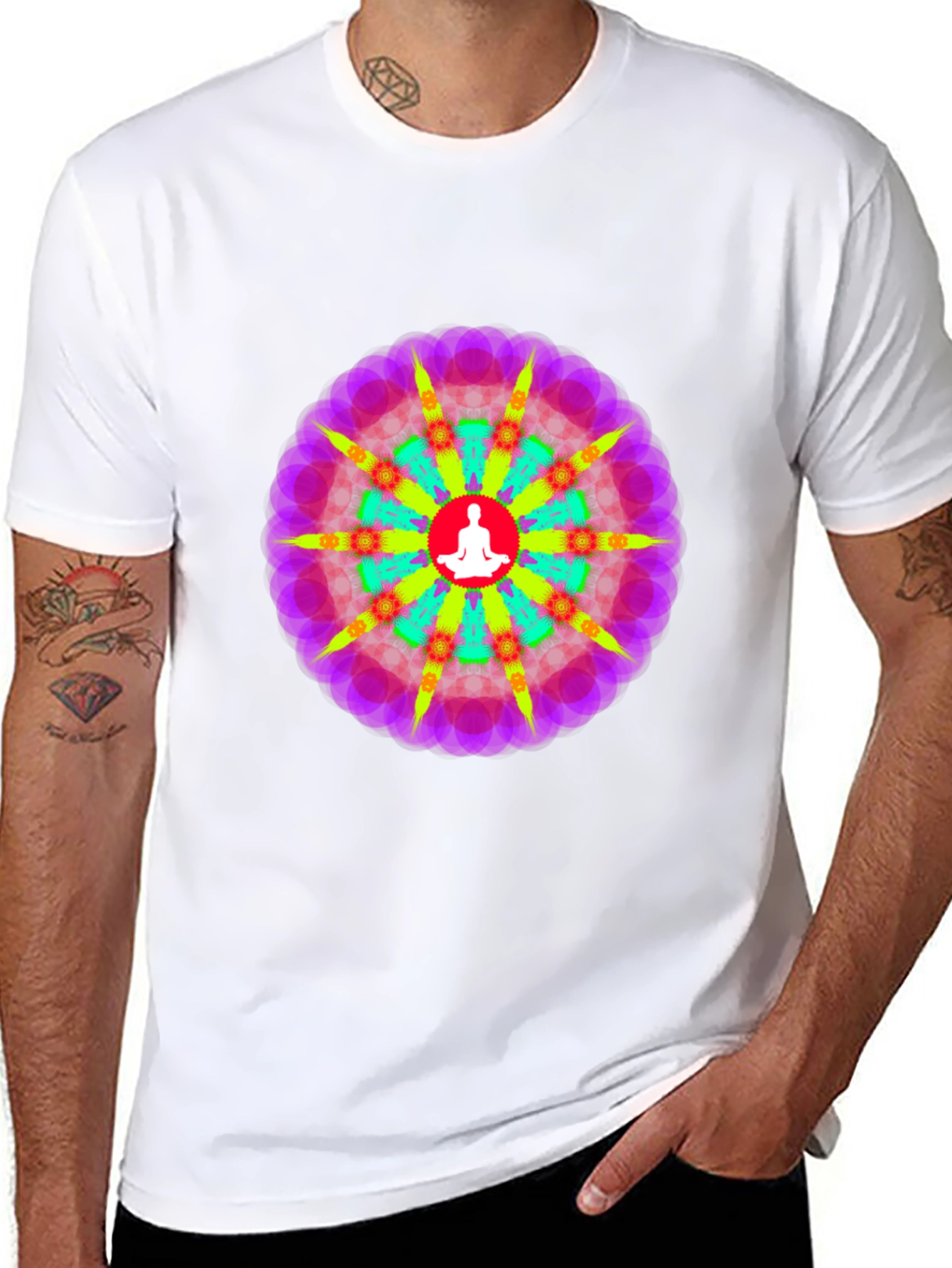 Psychedelic Mandala Yoga T-Shirt
