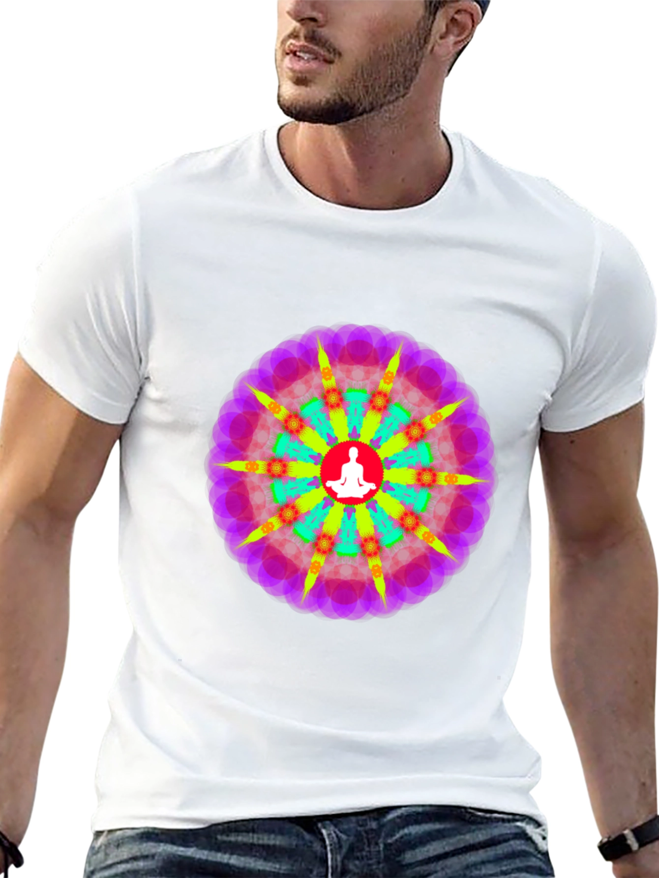 Psychedelic Mandala Yoga T-Shirt