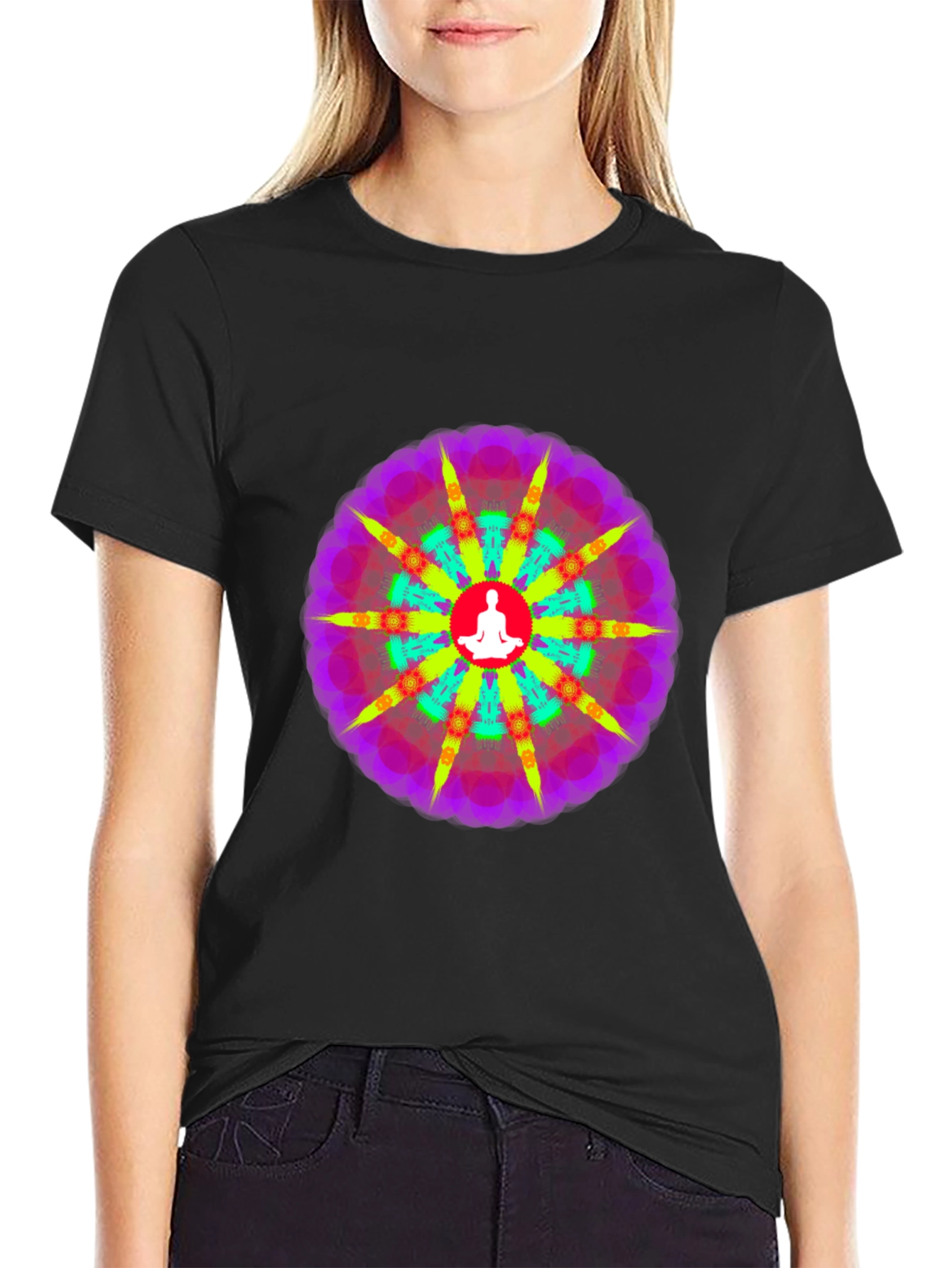 Psychedelic Mandala Yoga T-Shirt