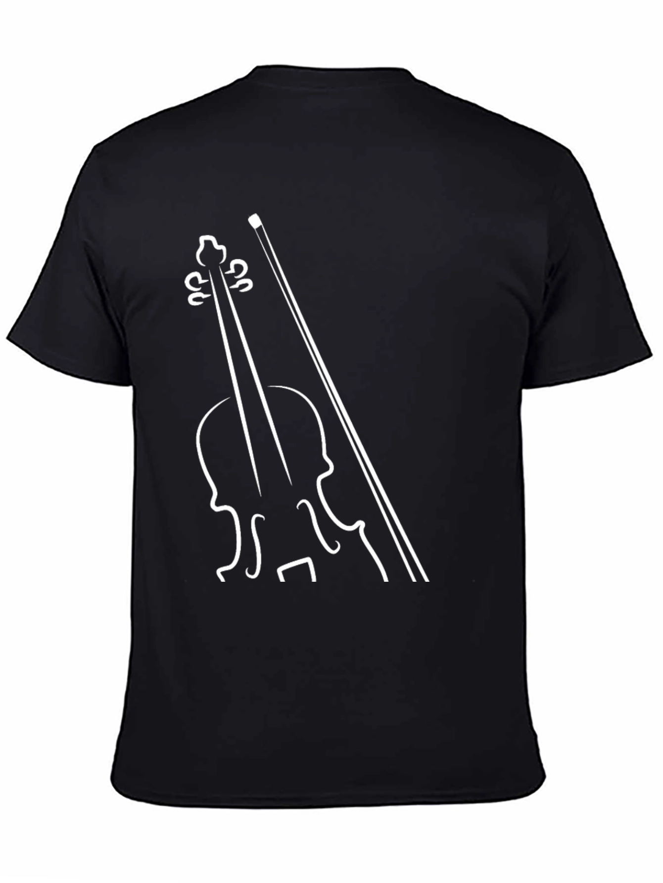 Violin Graphic Tee - Classic Musicians Style