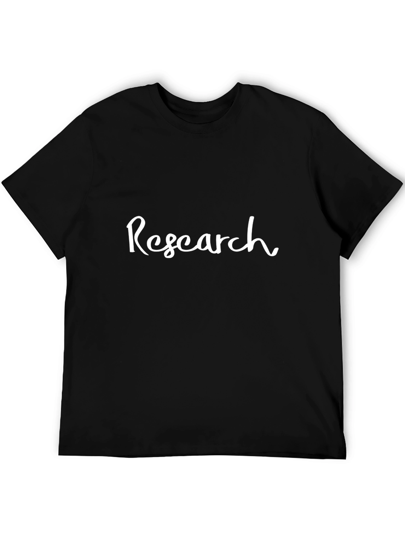 Research Black Cotton T-Shirt