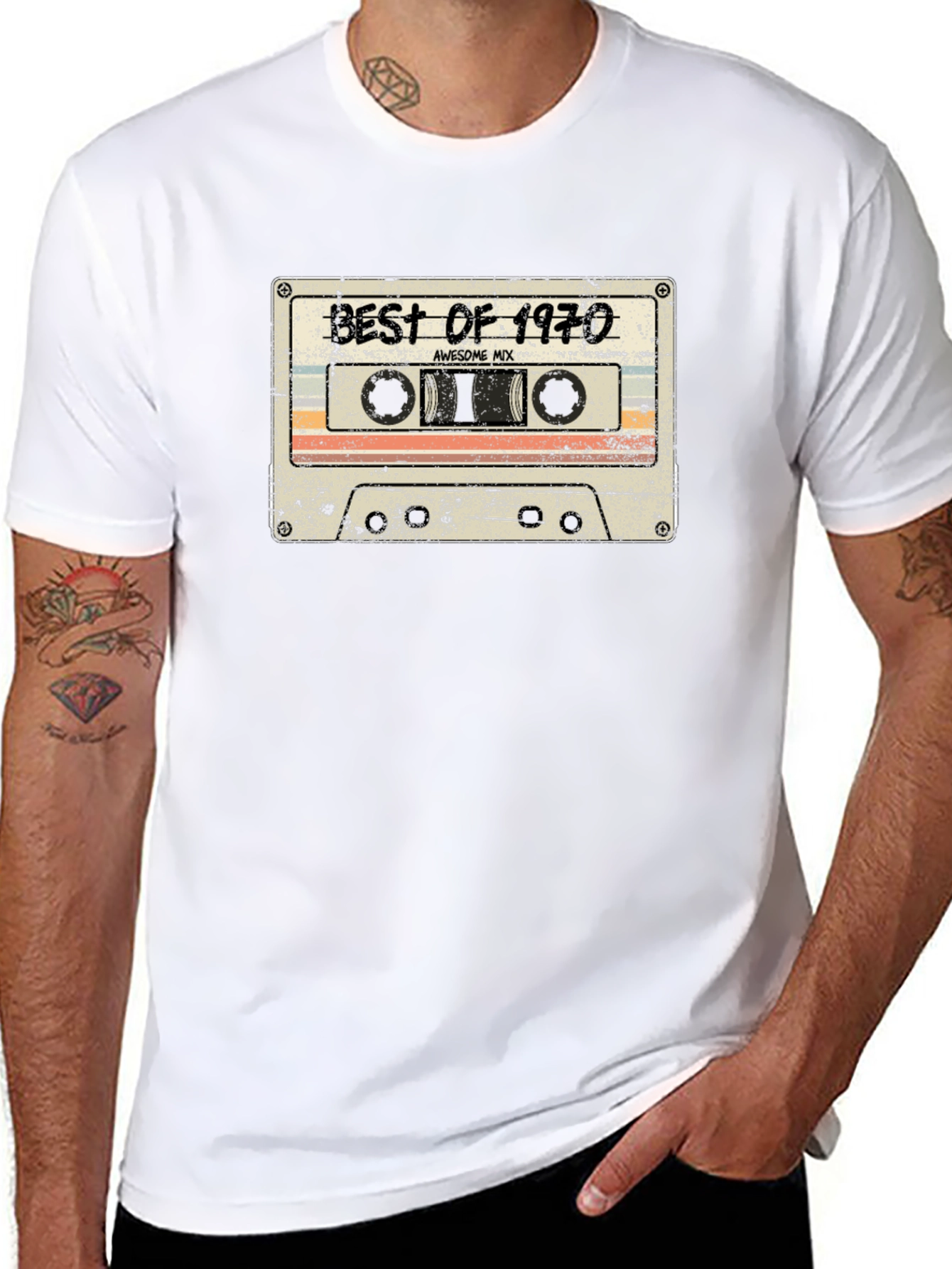 Best of 1970 Cassette Tape Graphic T-Shirt