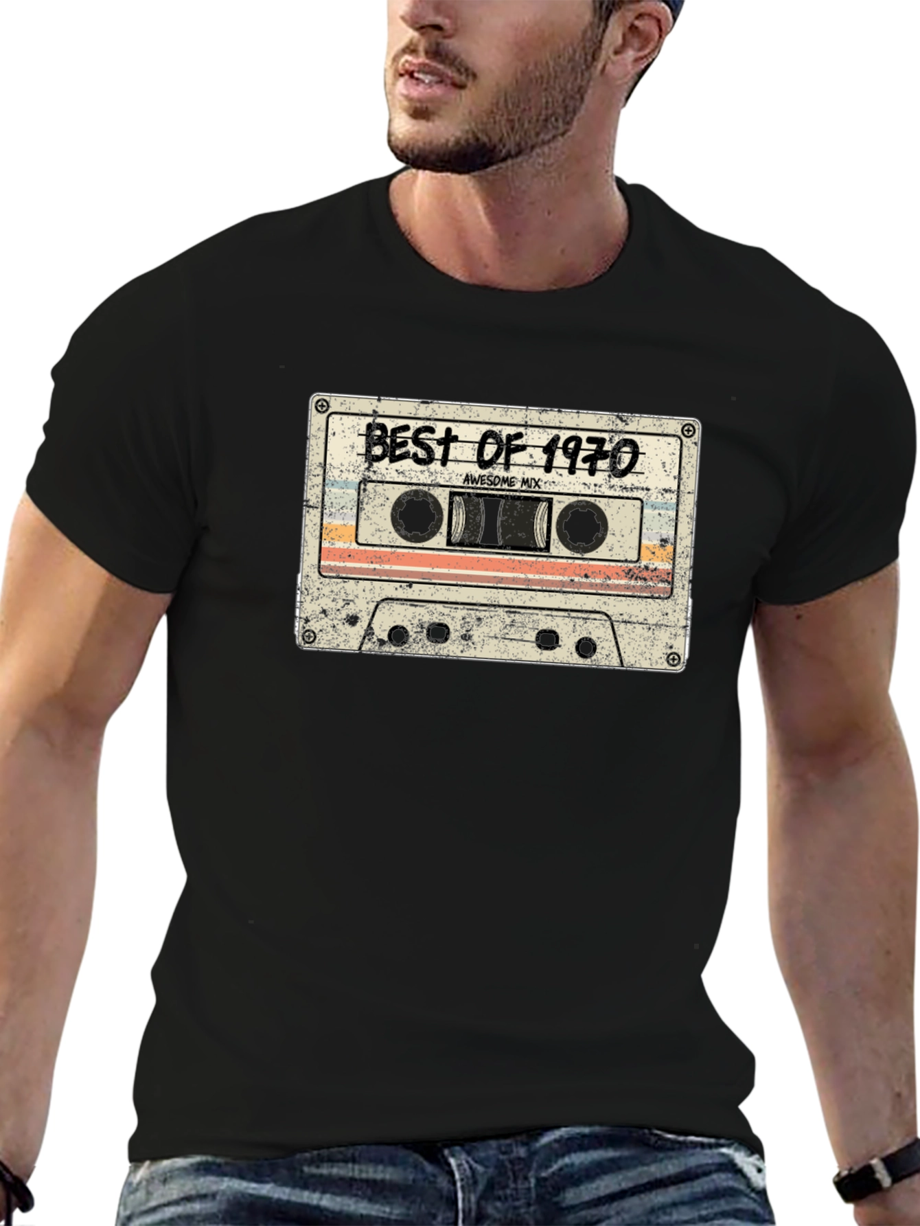 Best of 1970 Cassette Tape Graphic T-Shirt