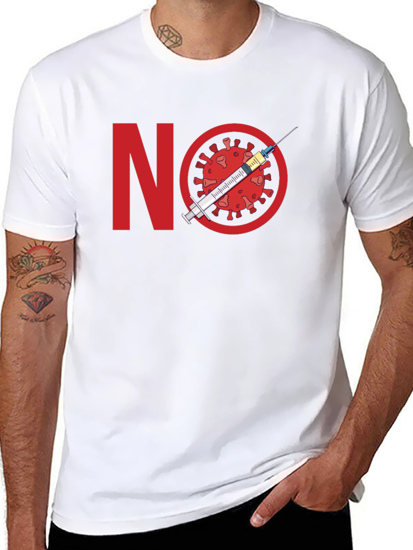 No Vaccine Protest T-Shirt