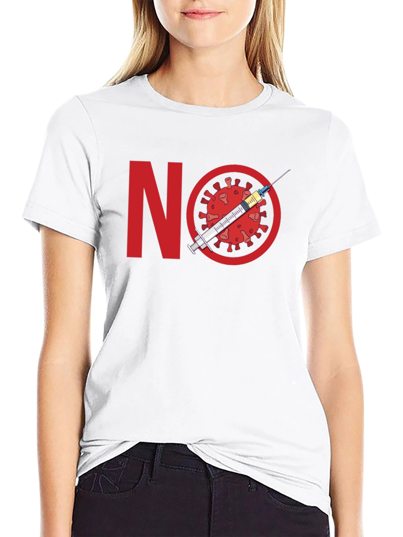 No Vaccine Protest T-Shirt