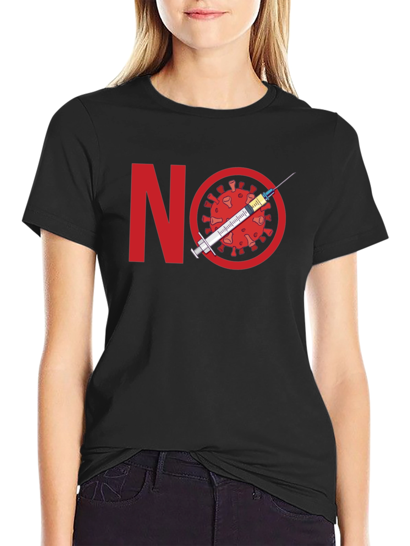 No Vaccine Protest T-Shirt