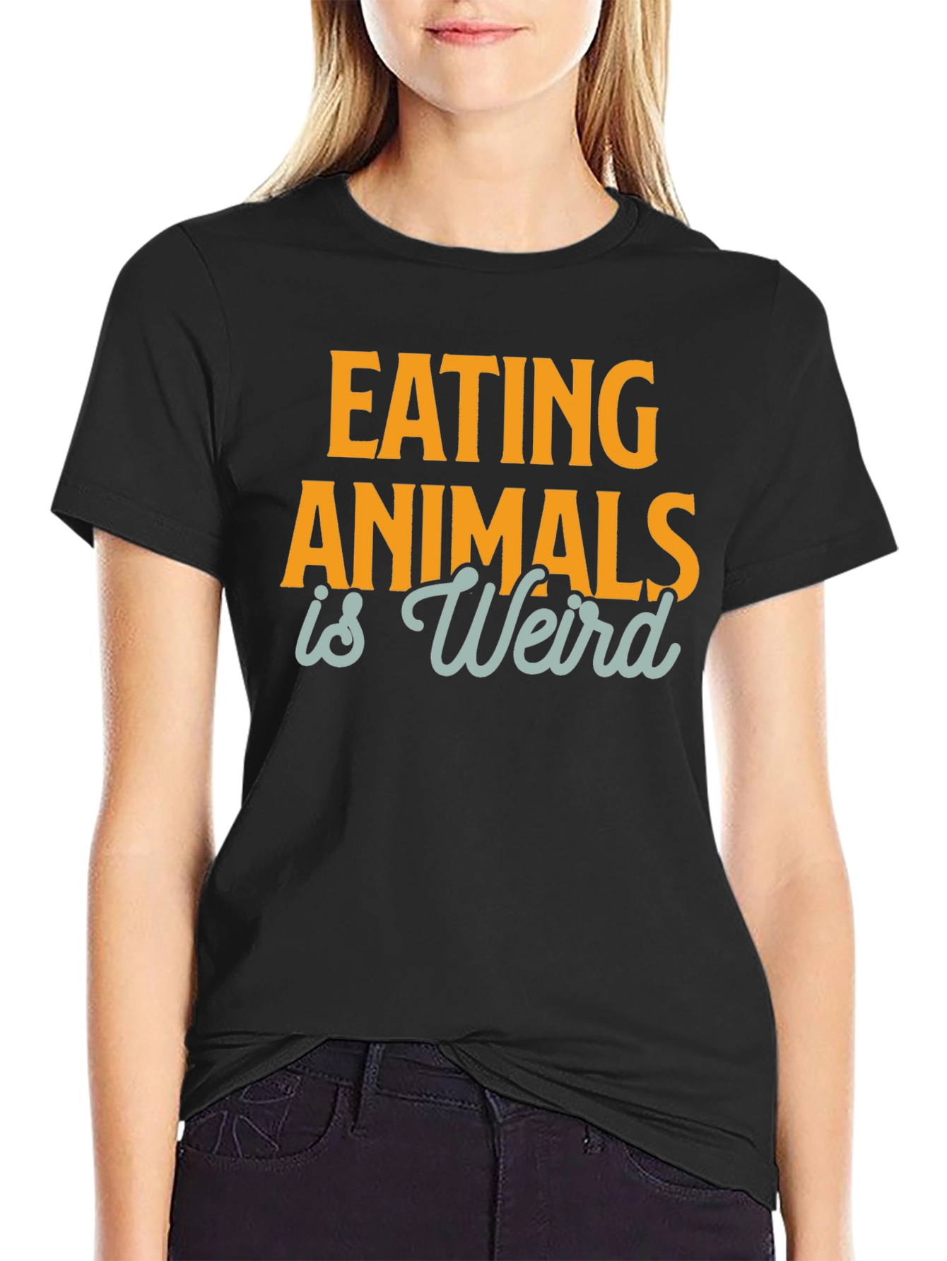 Eating Animals is Weird T-Shirt - Vegan Graphic Tee