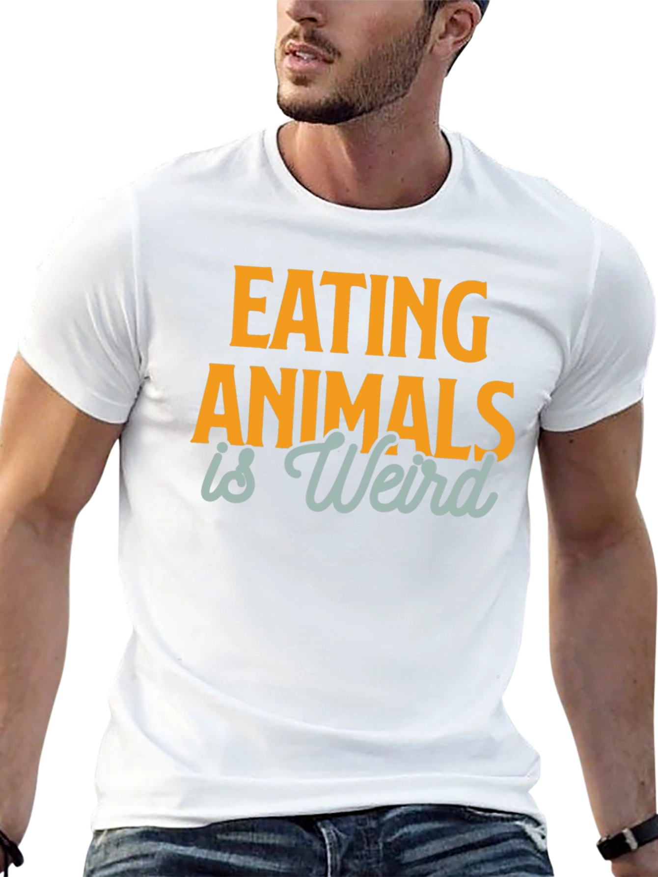 Eating Animals is Weird T-Shirt - Vegan Graphic Tee