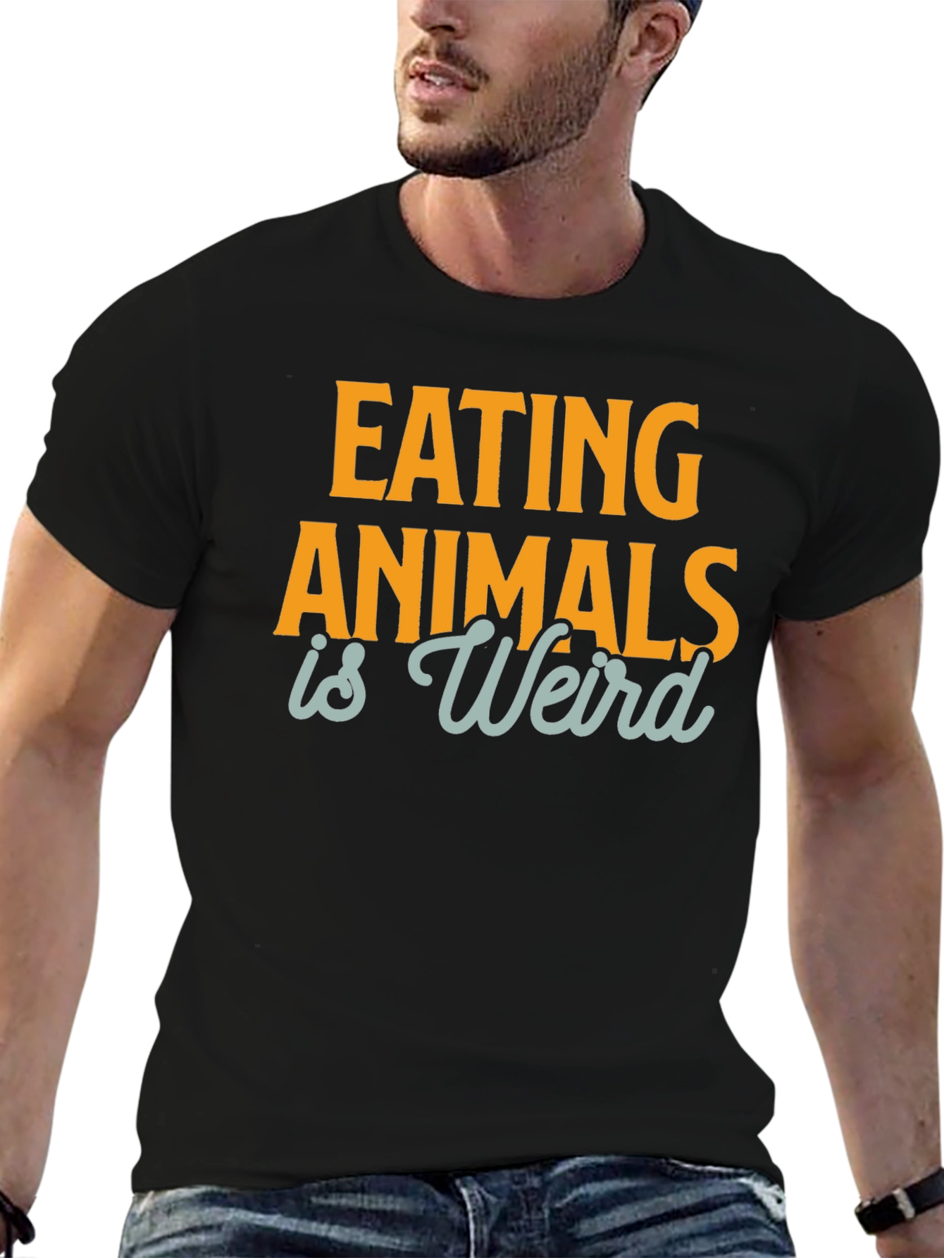Eating Animals is Weird T-Shirt - Vegan Graphic Tee