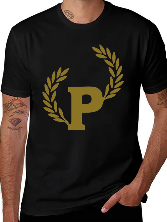 Black T-Shirt with Laurel P Design