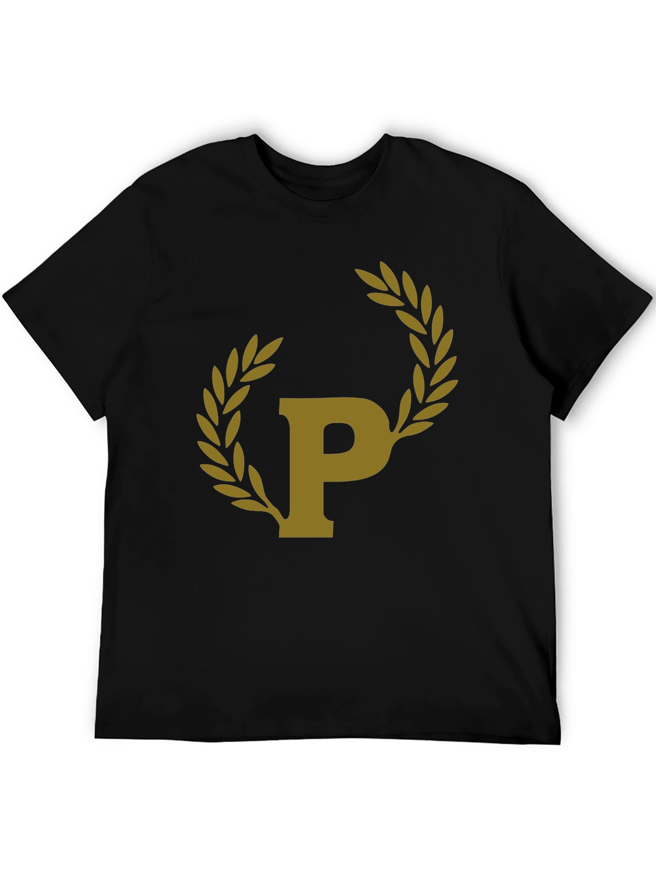 Black T-Shirt with Laurel P Design