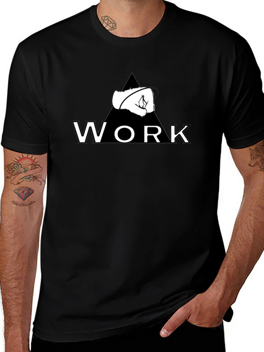 Work Fist Graphic Tee - Black Cotton Casual Shirt