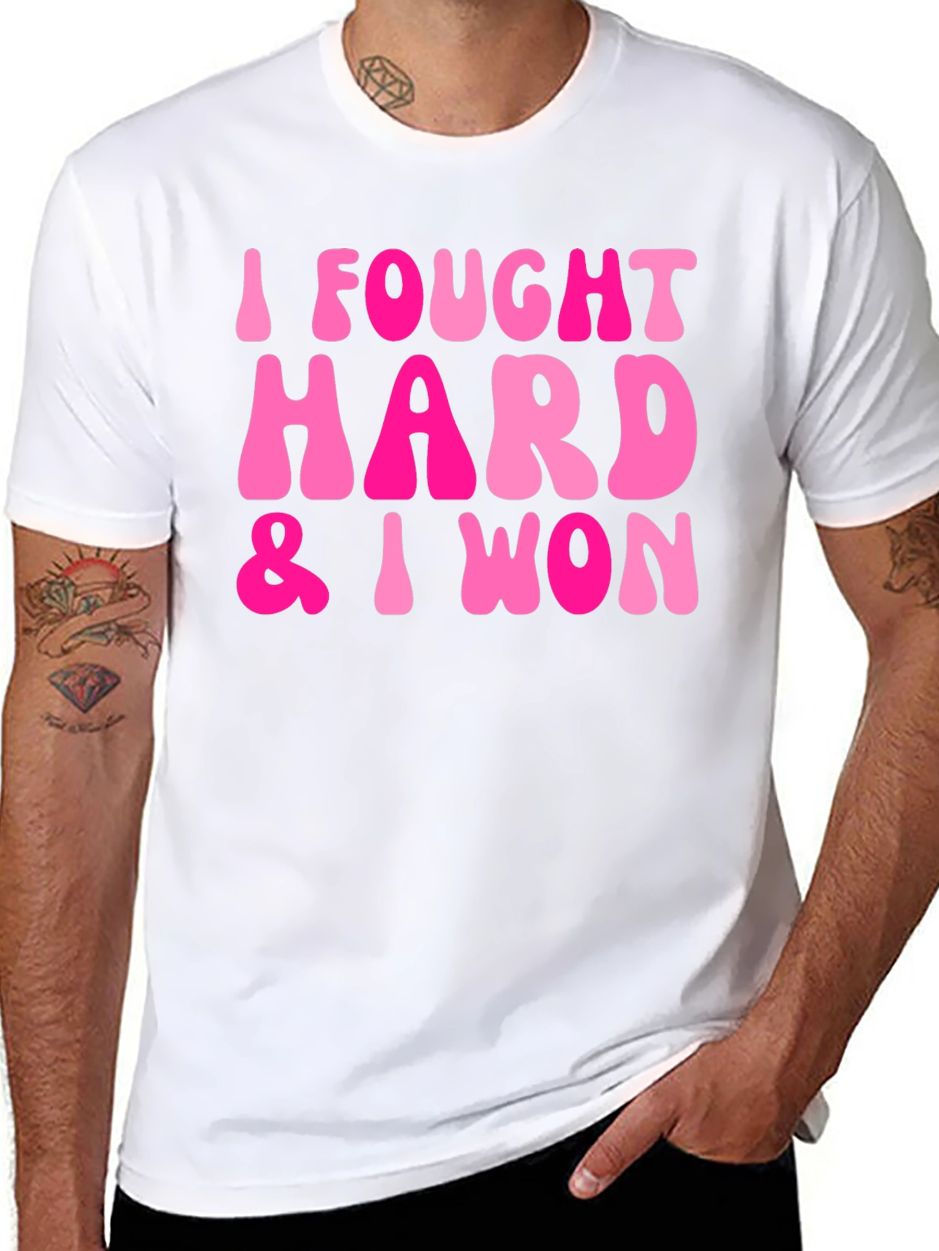 I Fought Hard & I Won Black T-Shirt