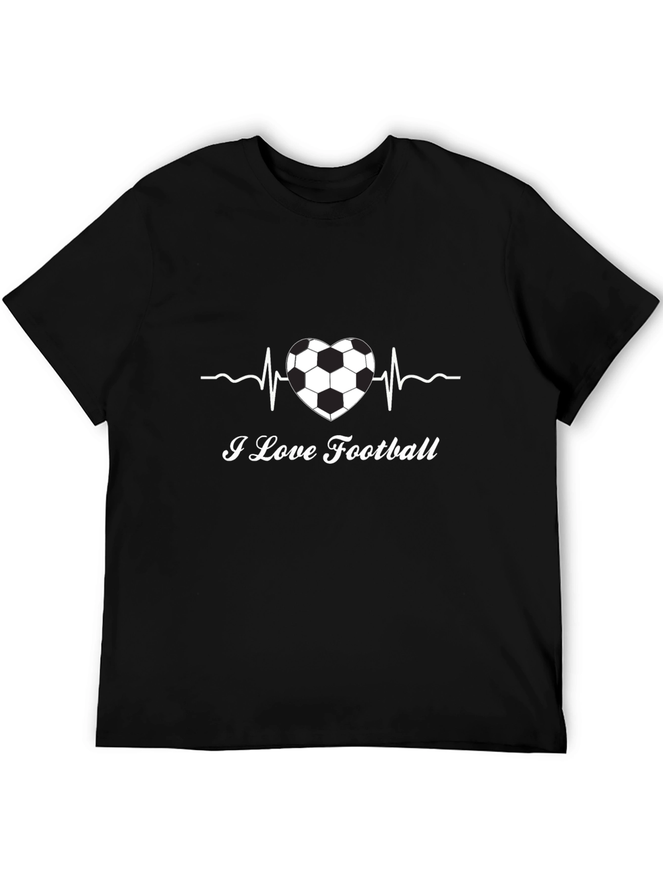 I Love Football Heartbeat T-Shirt