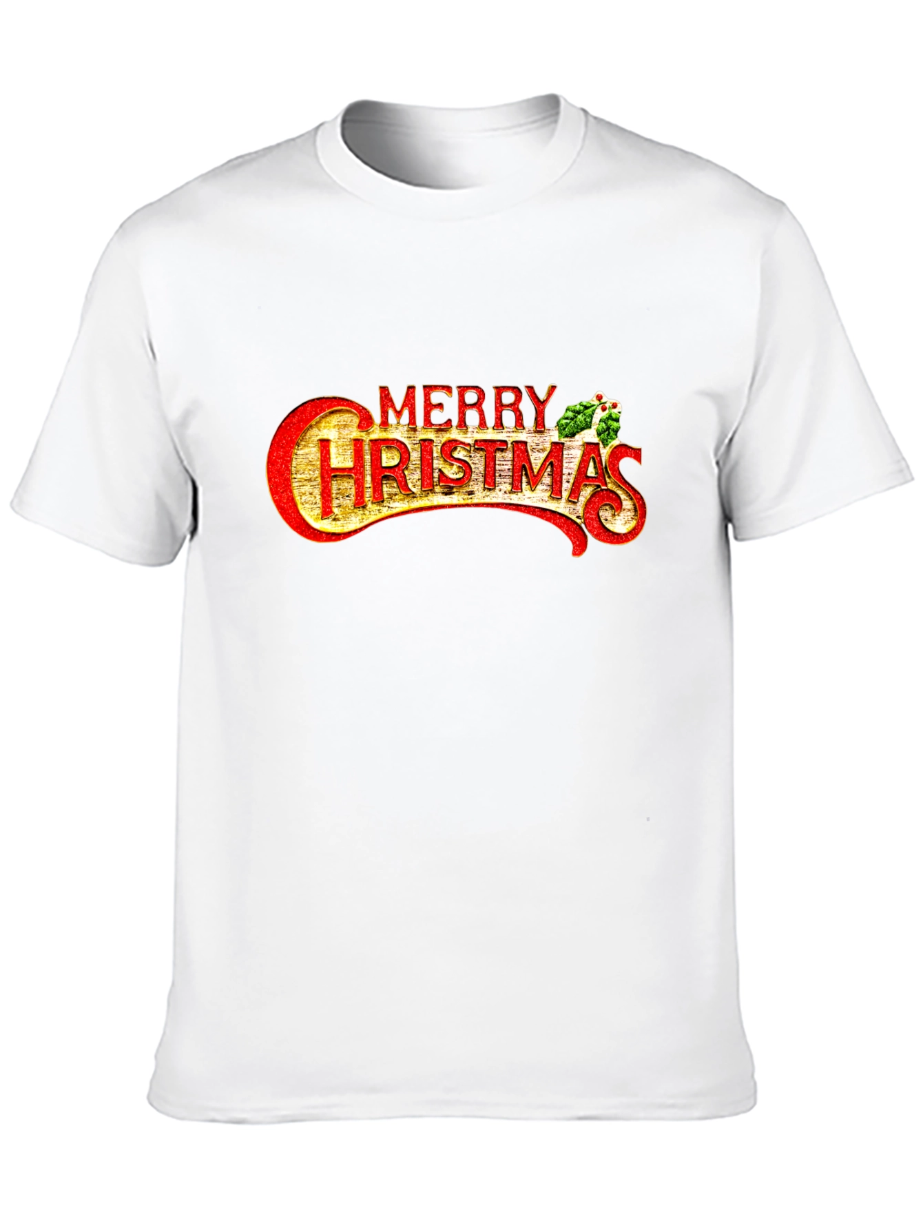 Festive Merry Christmas Graphic Tee - Holiday Style
