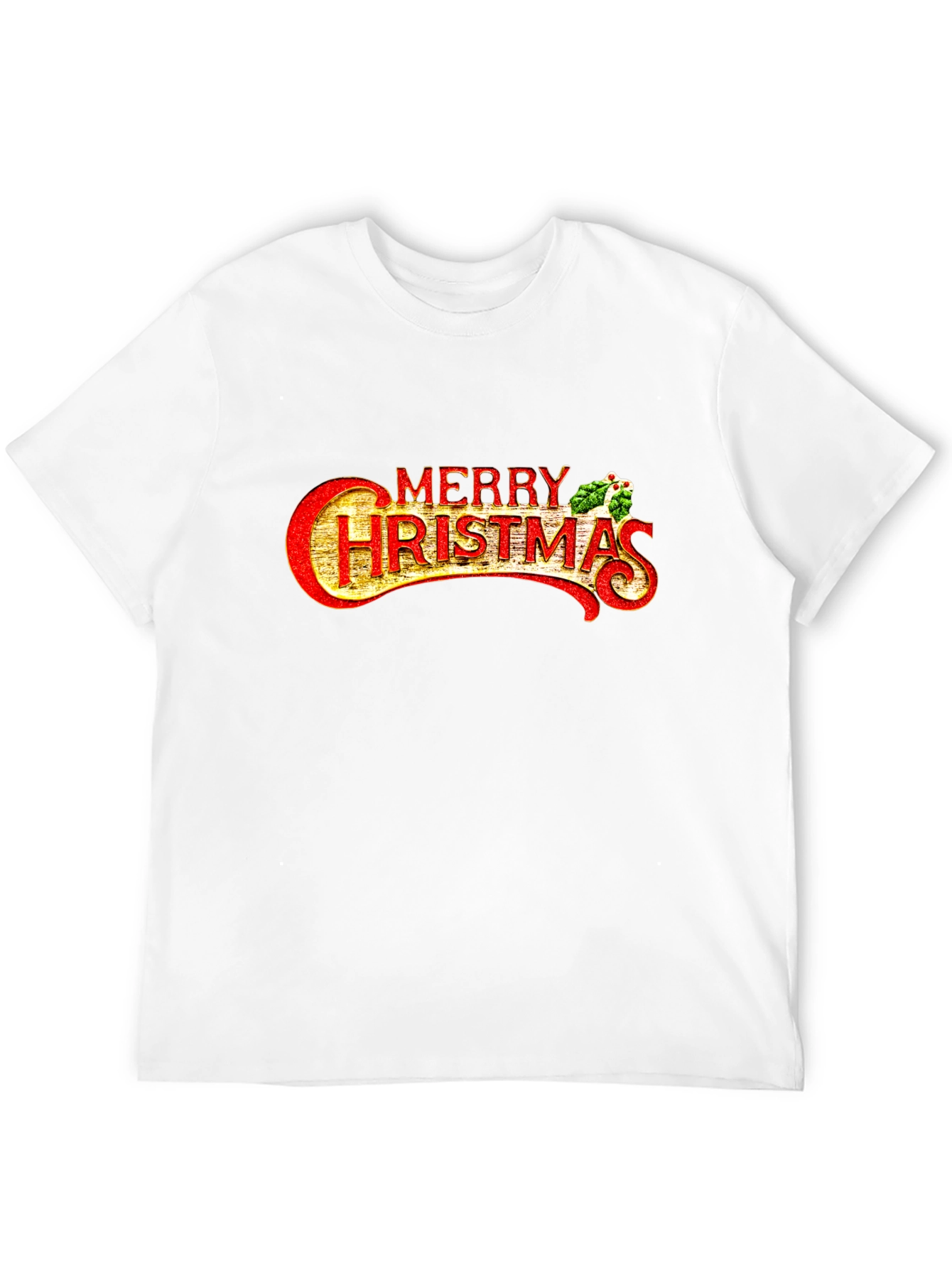Festive Merry Christmas Graphic Tee - Holiday Style