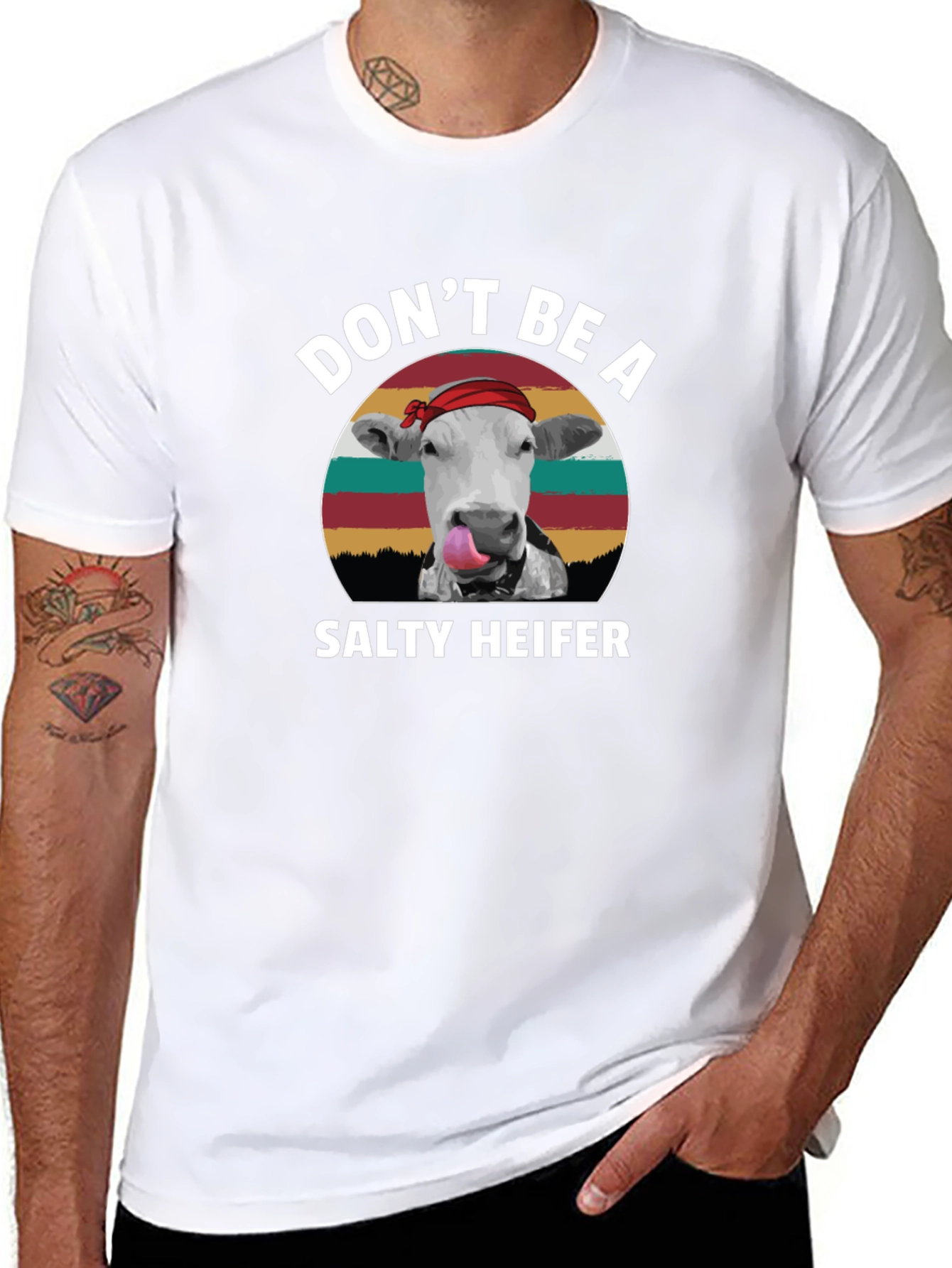 Dont Be A Salty Heifer Black T-Shirt