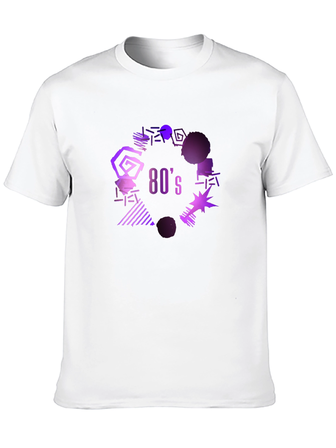 Retro 80s Graphic Tee - Black