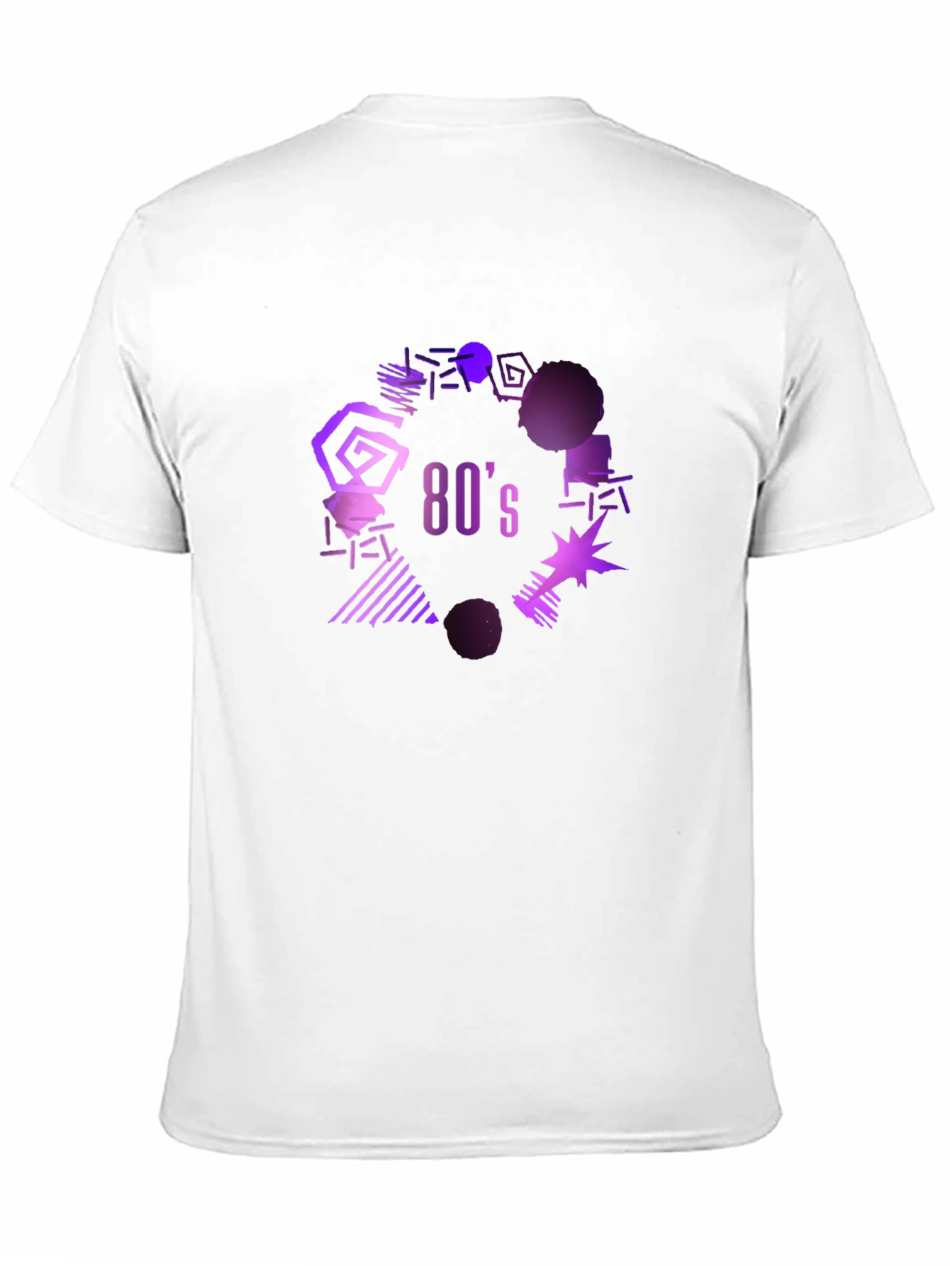 Retro 80s Graphic Tee - Black