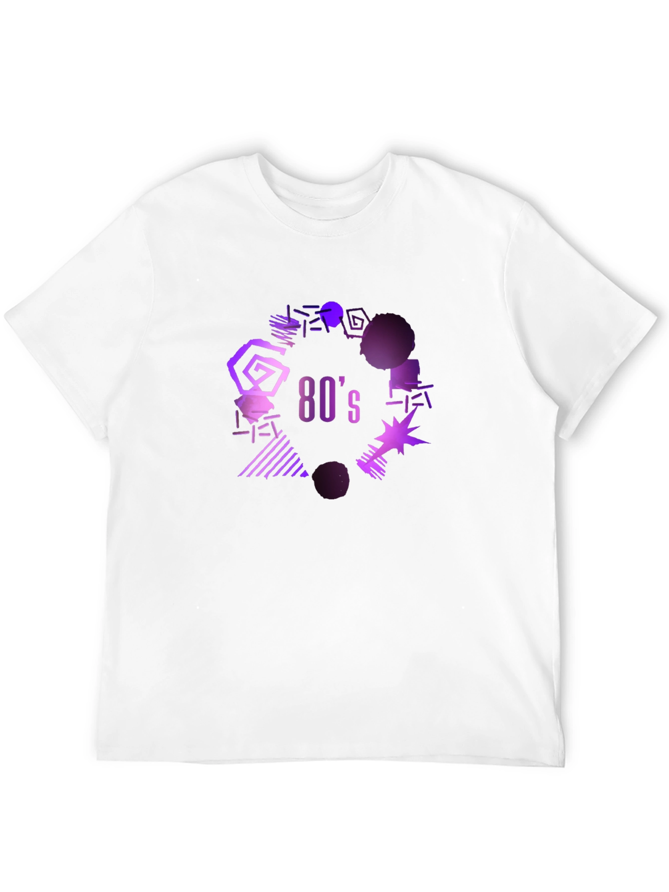 Retro 80s Graphic Tee - Black