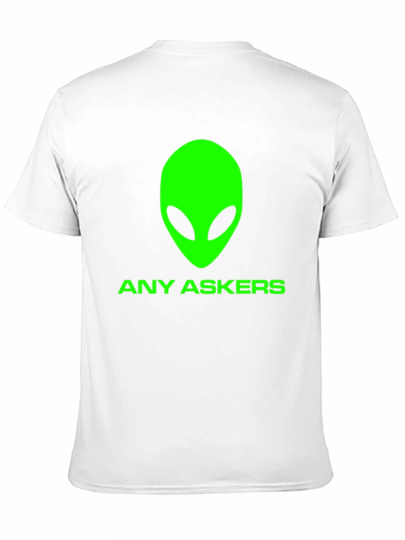 Any Askers? Alien Graphic T-Shirt - Black