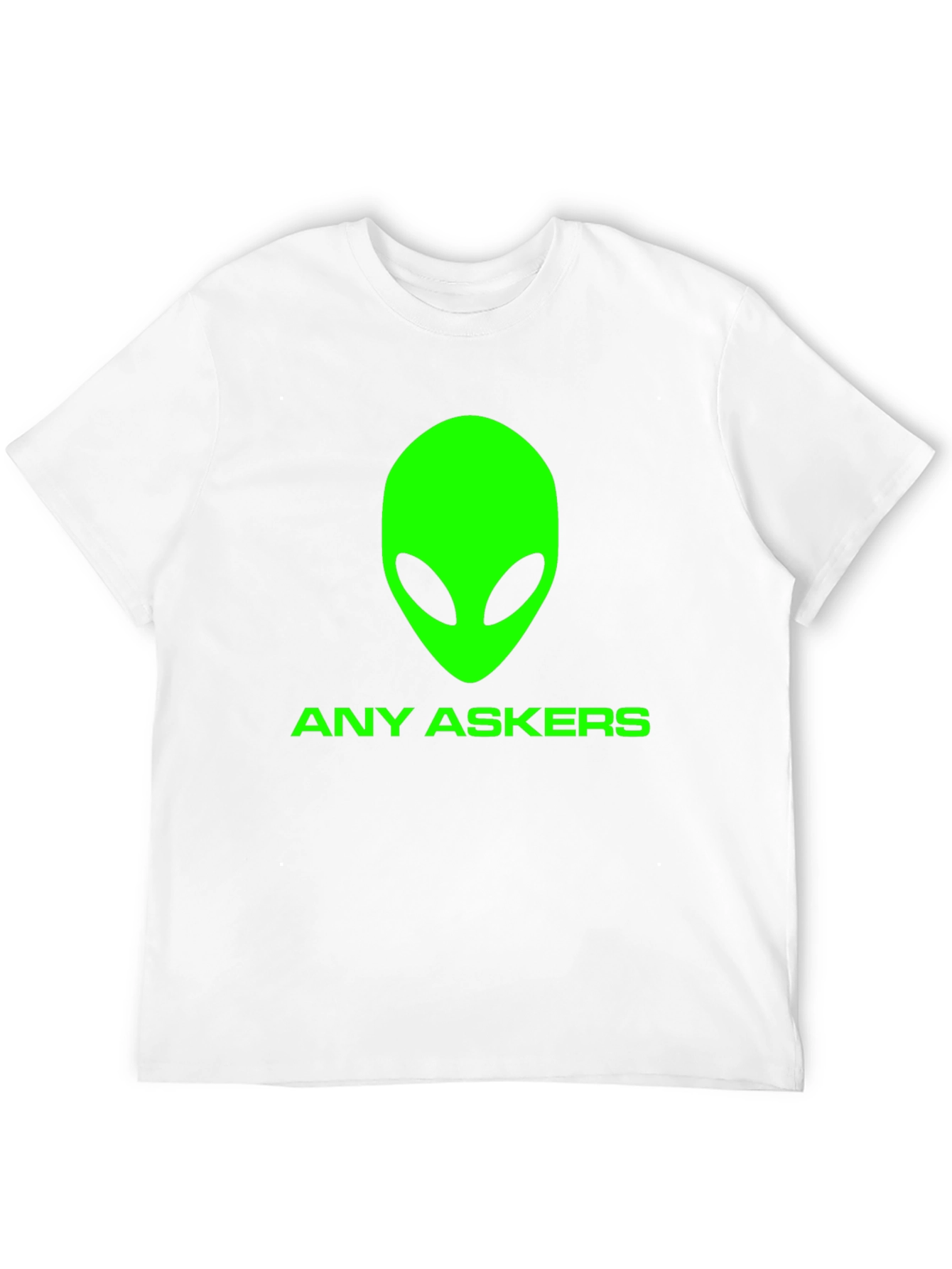 Any Askers? Alien Graphic T-Shirt - Black