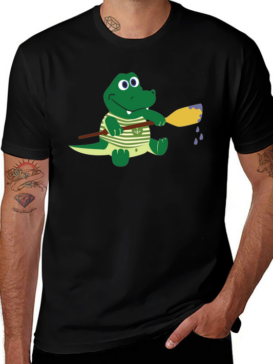 Gator Paddle T-Shirt - Comfortable Cotton Crew Neck