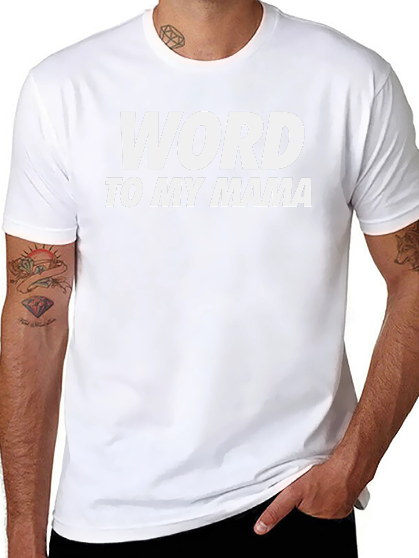 Word to My Mama Black T-Shirt