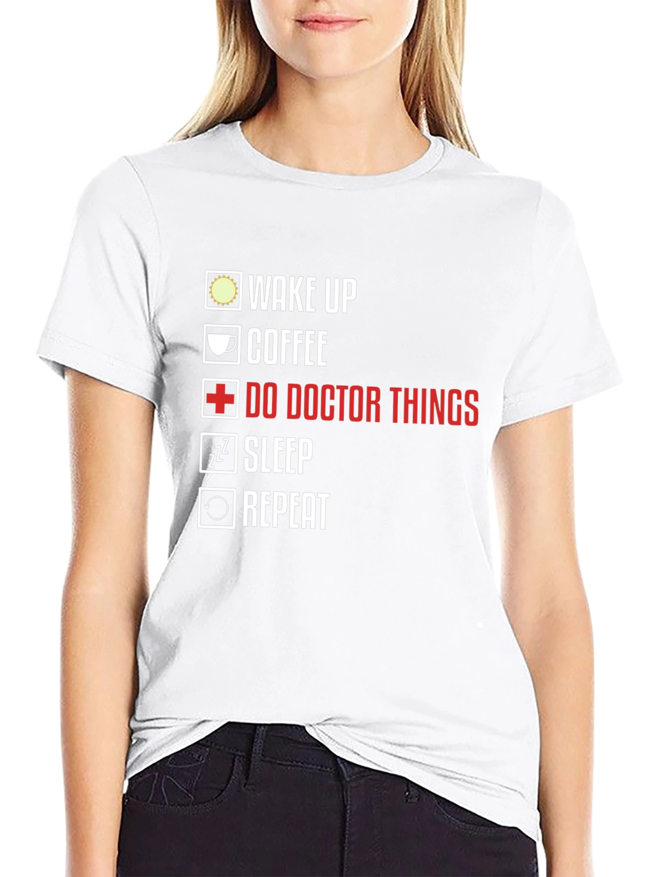 Doctors Life T-Shirt - Wake Up Coffee Repeat