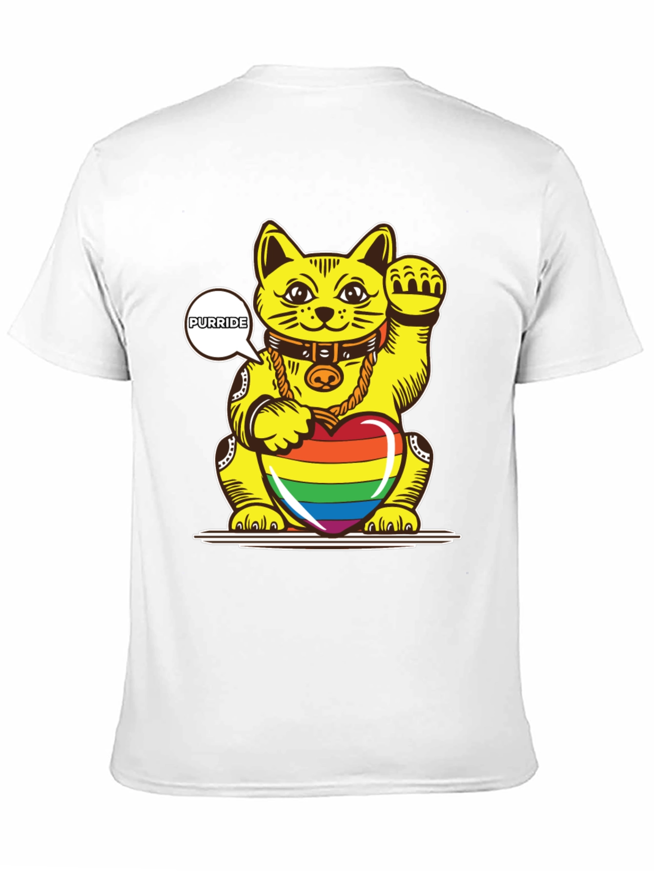 Lucky Cat Pride T-Shirt - Purride LGBTQ+ Apparel