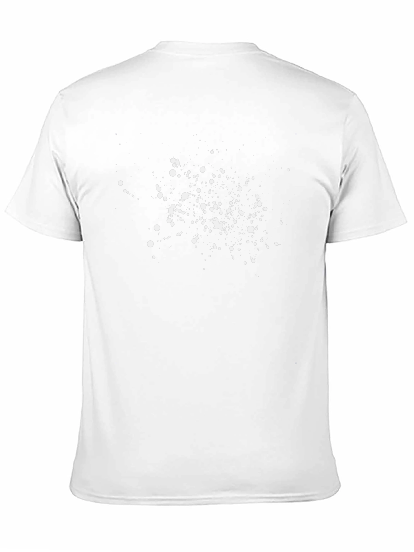 Abstract Splatter Print Black T-Shirt