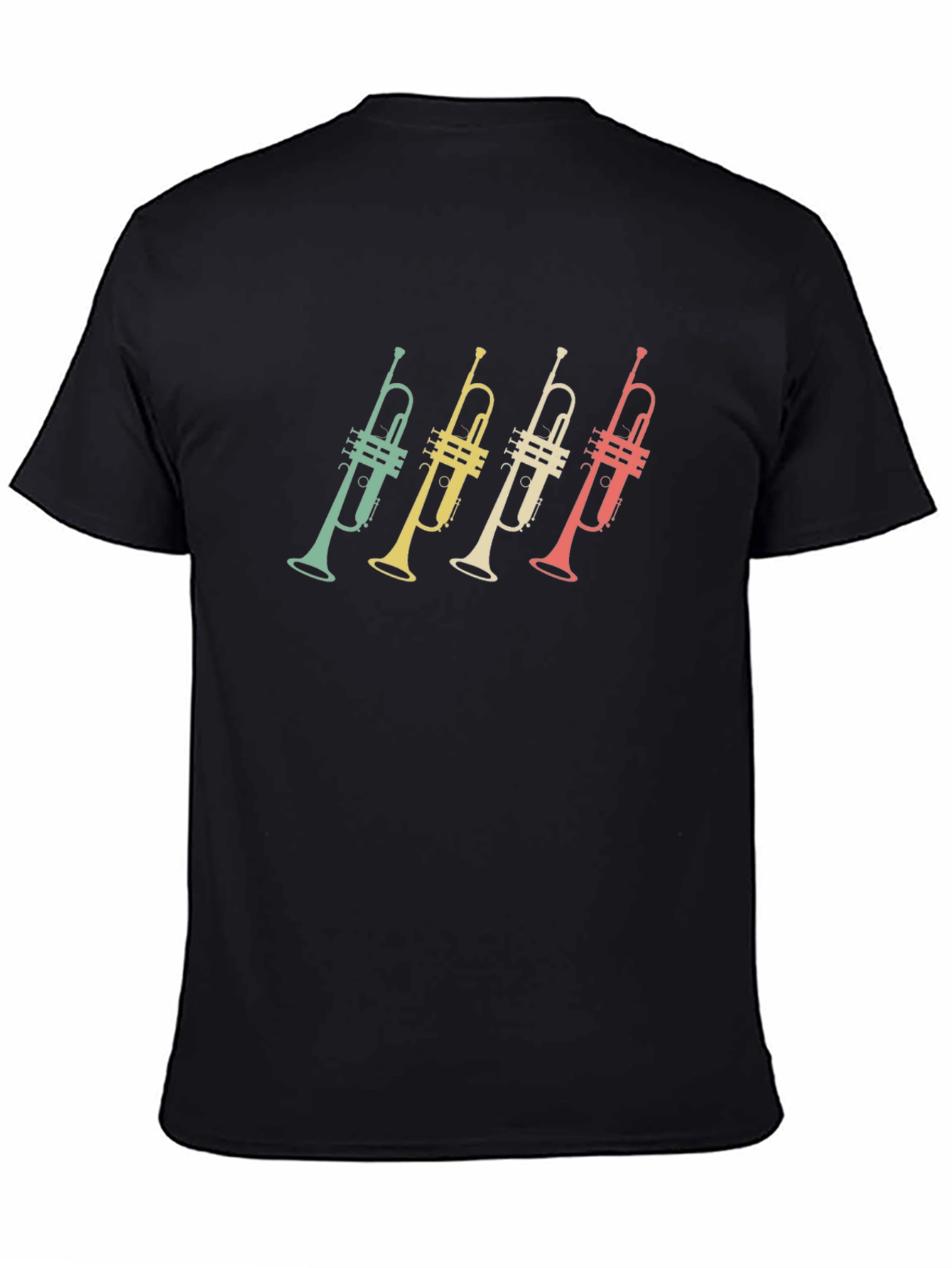 Retro Trumpet T-Shirt - Black