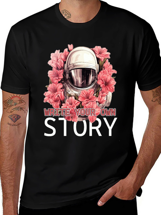 Astronaut Floral Graphic Tee - Write Your Own Story