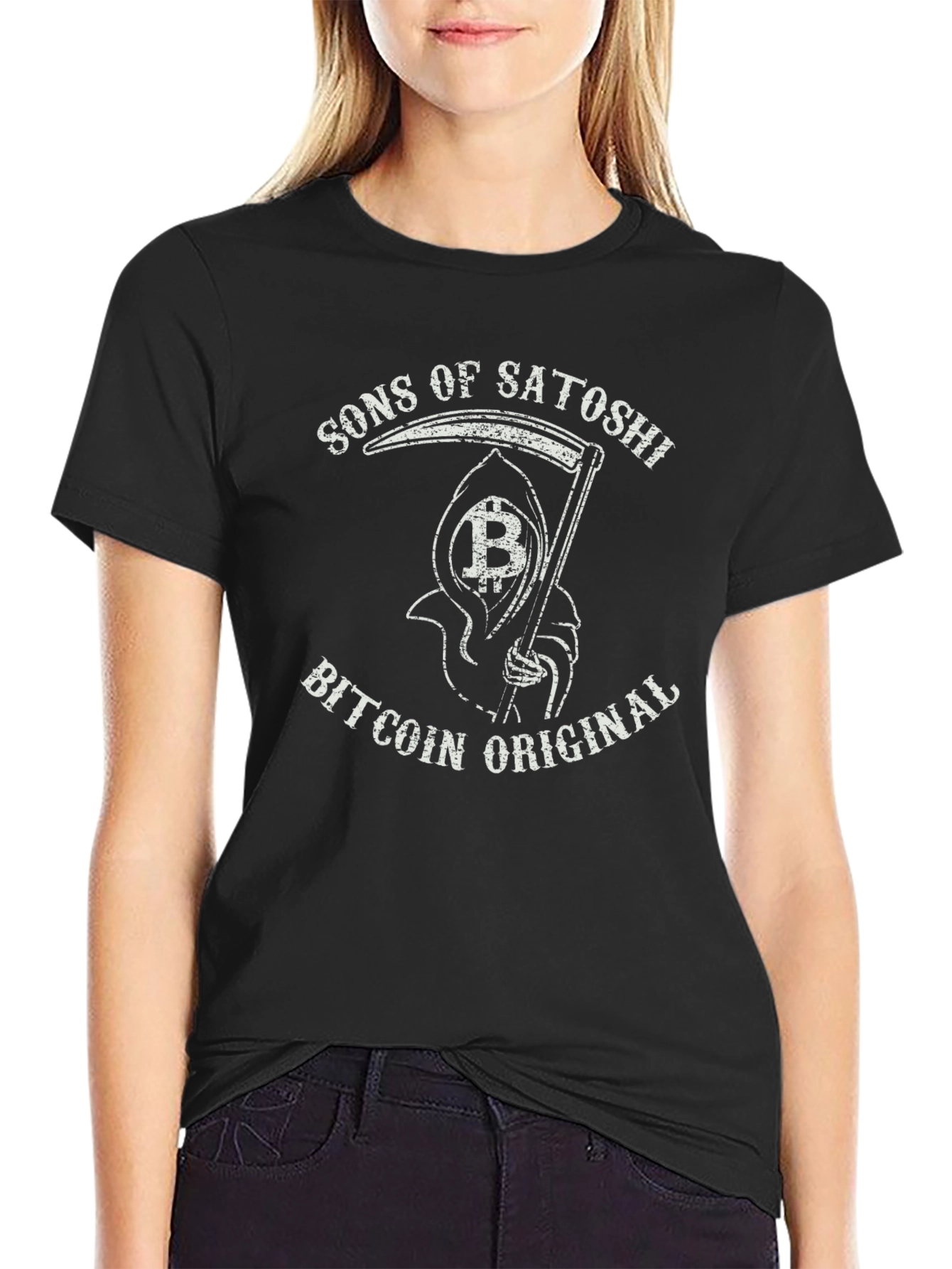Sons of Satoshi Bitcoin Reaper Graphic Tee