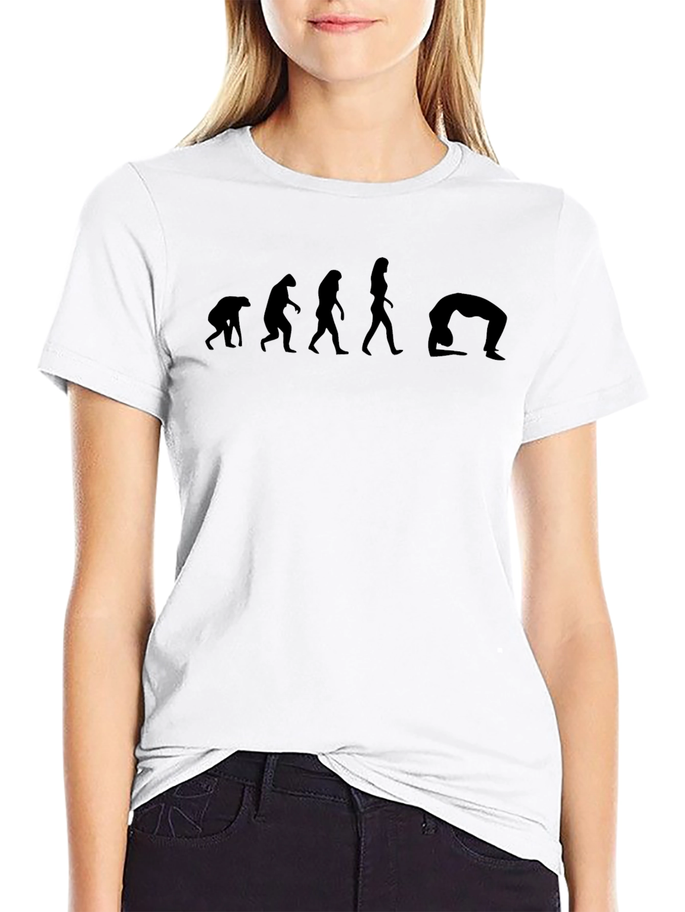 Evolution of Yoga Black T-Shirt