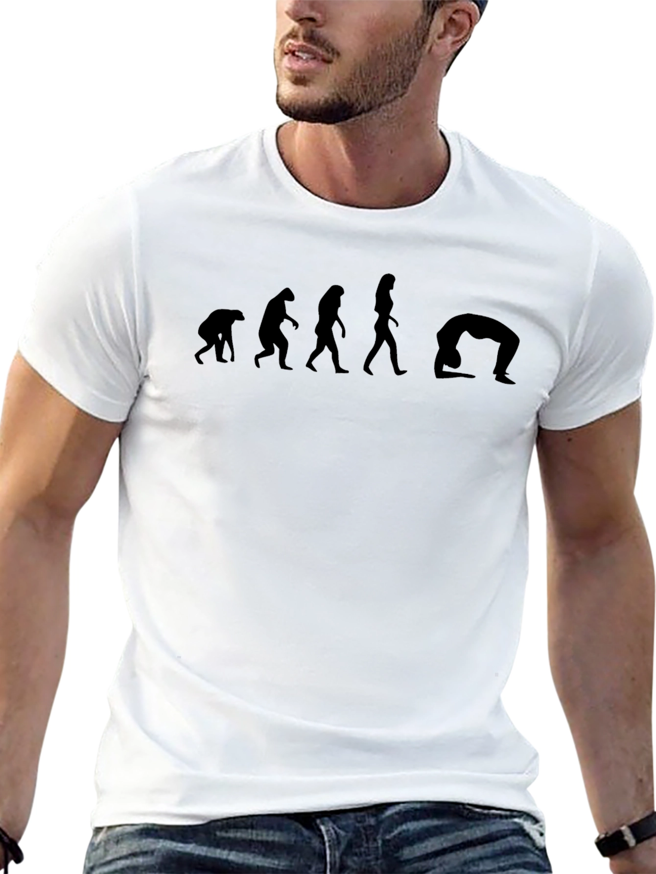 Evolution of Yoga Black T-Shirt