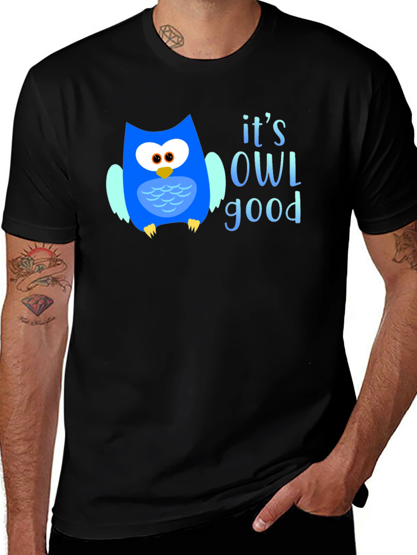 Its OWL Good T-Shirt - Cute Owl Graphic Tee