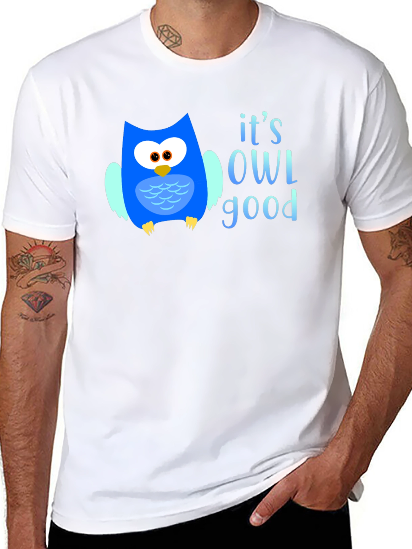 Its OWL Good T-Shirt - Cute Owl Graphic Tee