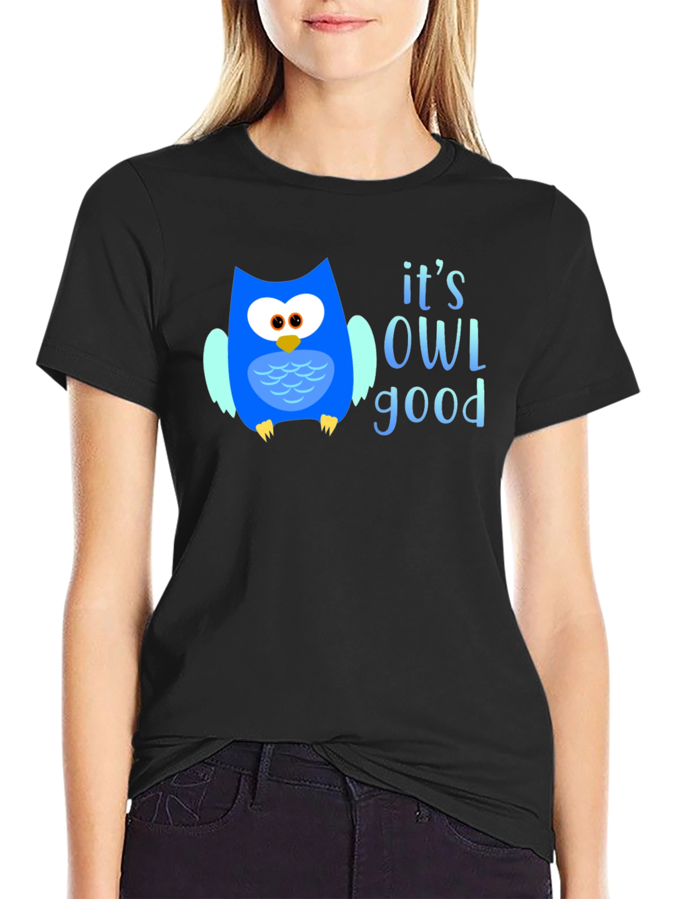 Its OWL Good T-Shirt - Cute Owl Graphic Tee