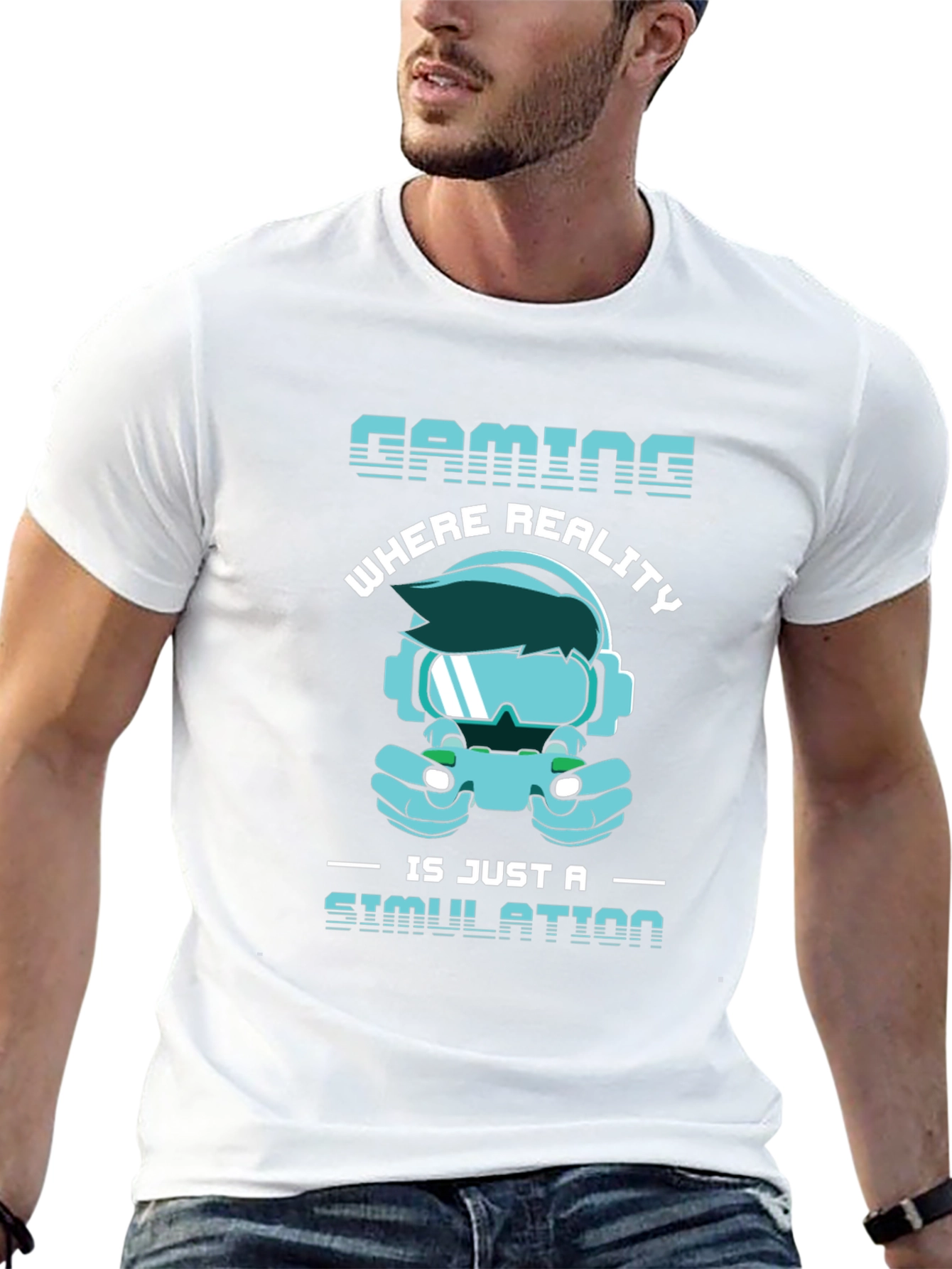Gaming Simulation T-Shirt - Gamer Reality Tee