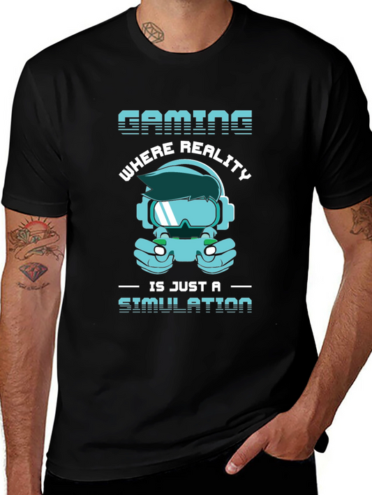 Gaming Simulation T-Shirt - Gamer Reality Tee