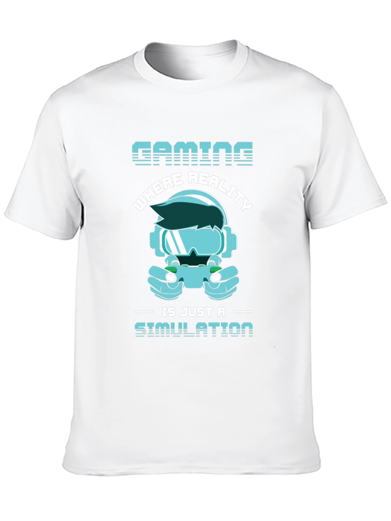 Gaming Simulation T-Shirt - Gamer Reality Tee