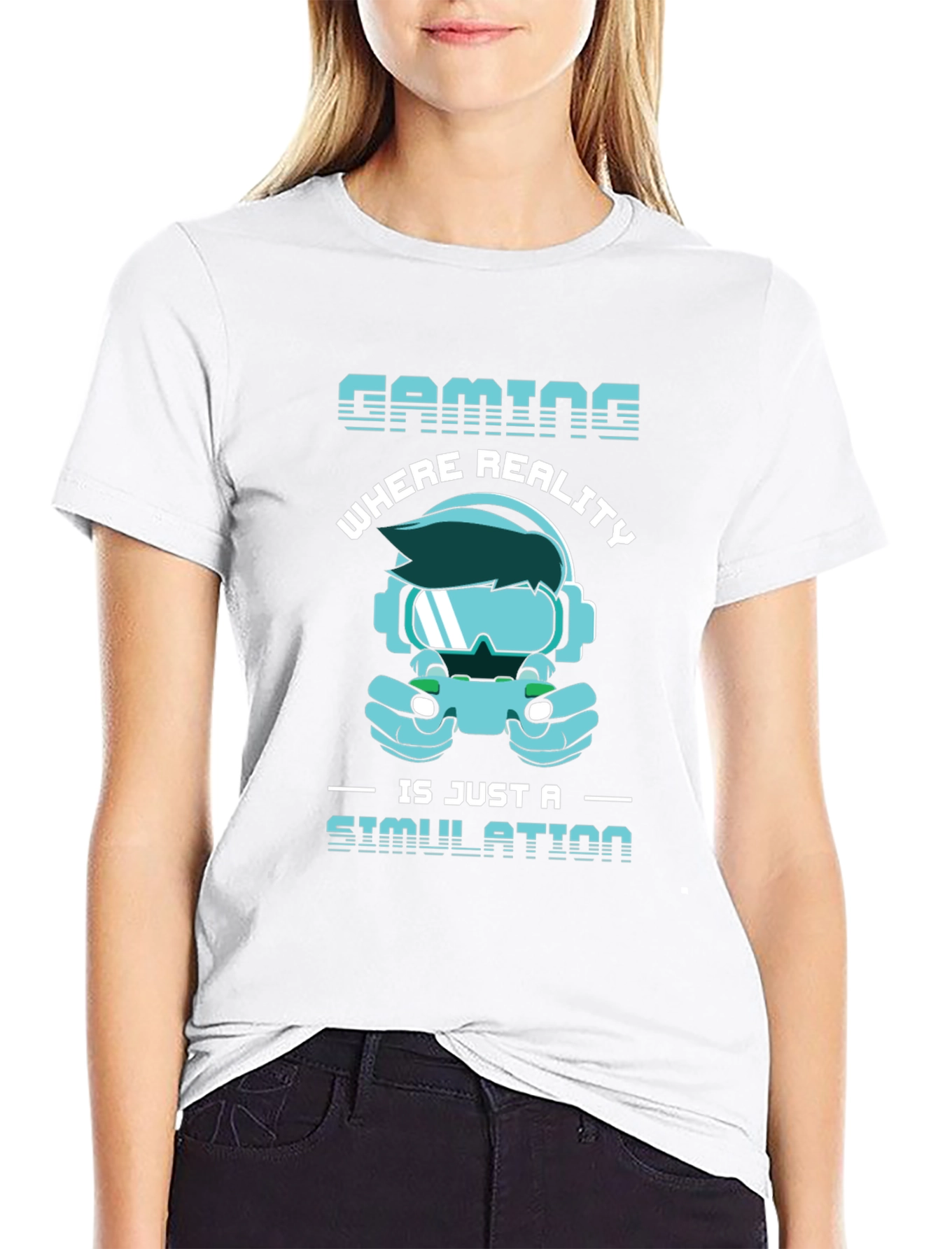 Gaming Simulation T-Shirt - Gamer Reality Tee