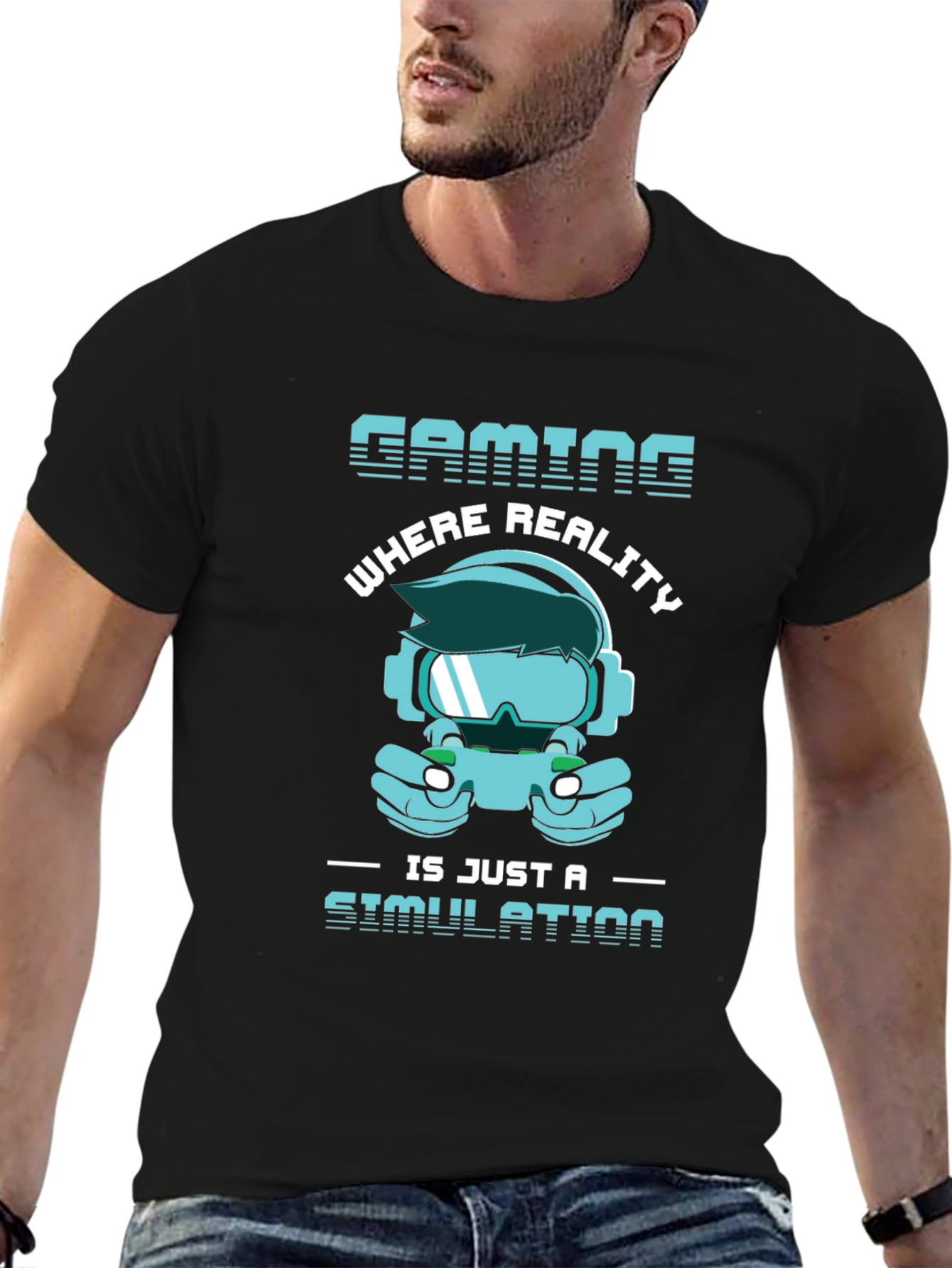 Gaming Simulation T-Shirt - Gamer Reality Tee