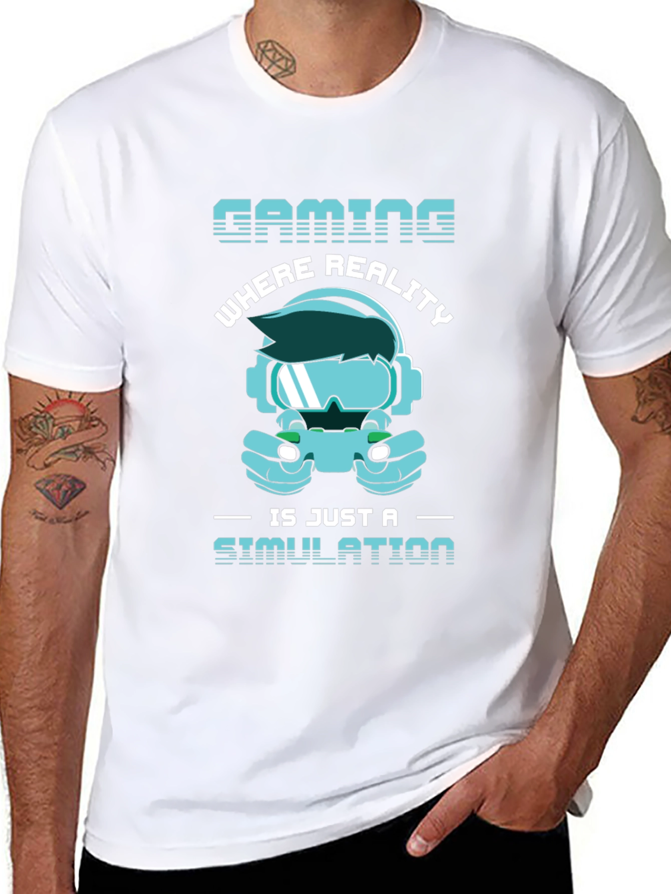 Gaming Simulation T-Shirt - Gamer Reality Tee