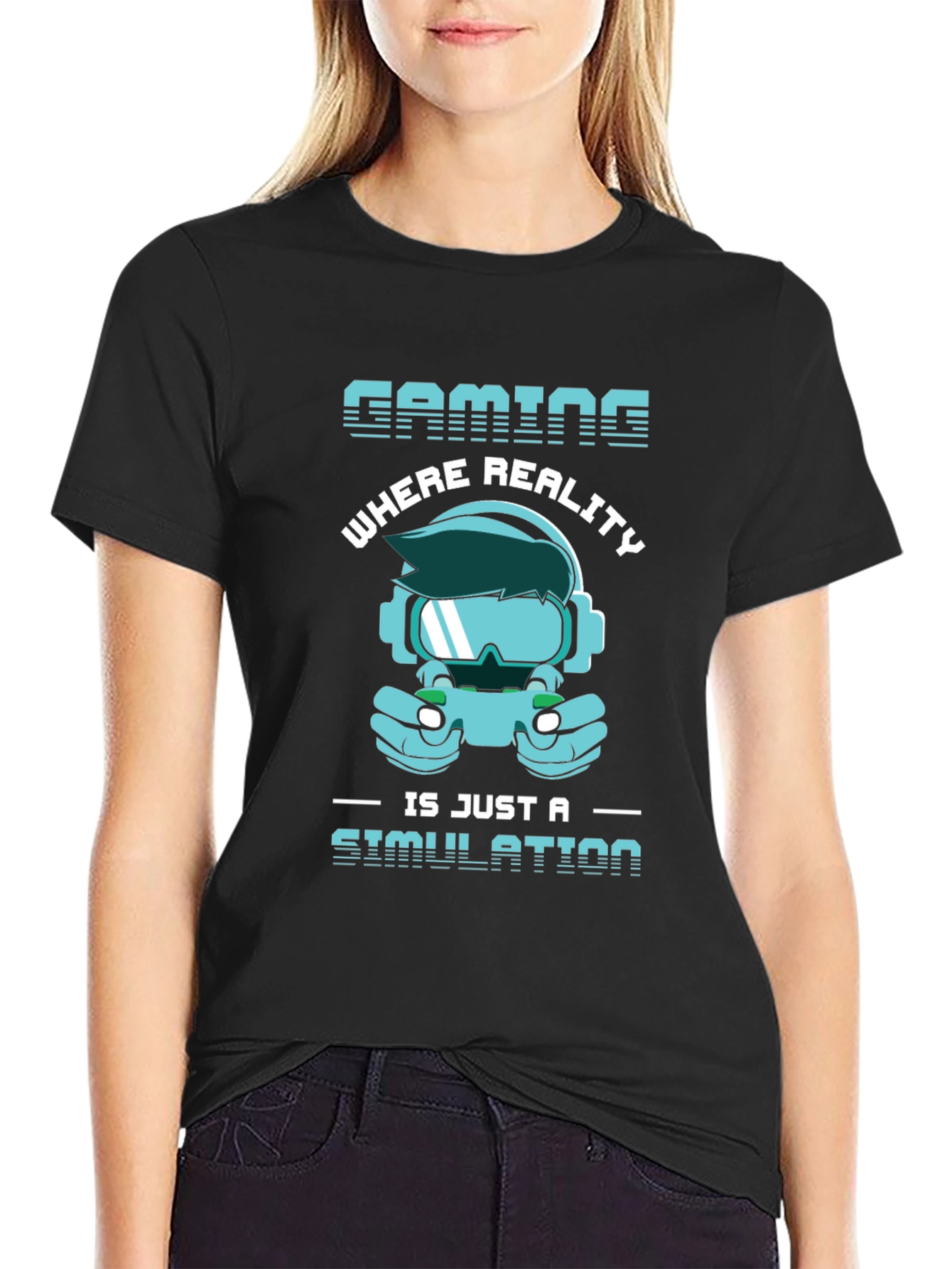 Gaming Simulation T-Shirt - Gamer Reality Tee